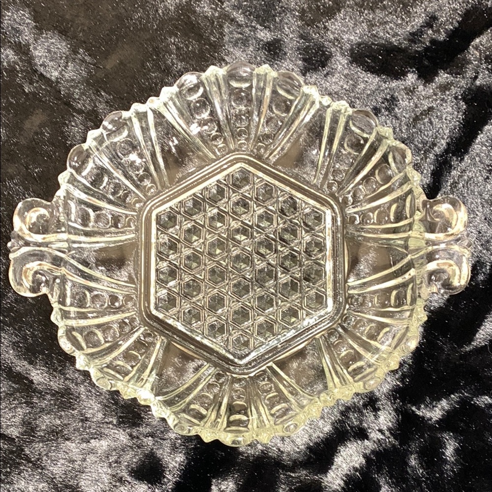 Vintage Anchor Hocking Hobnail Dotted Candy Dish